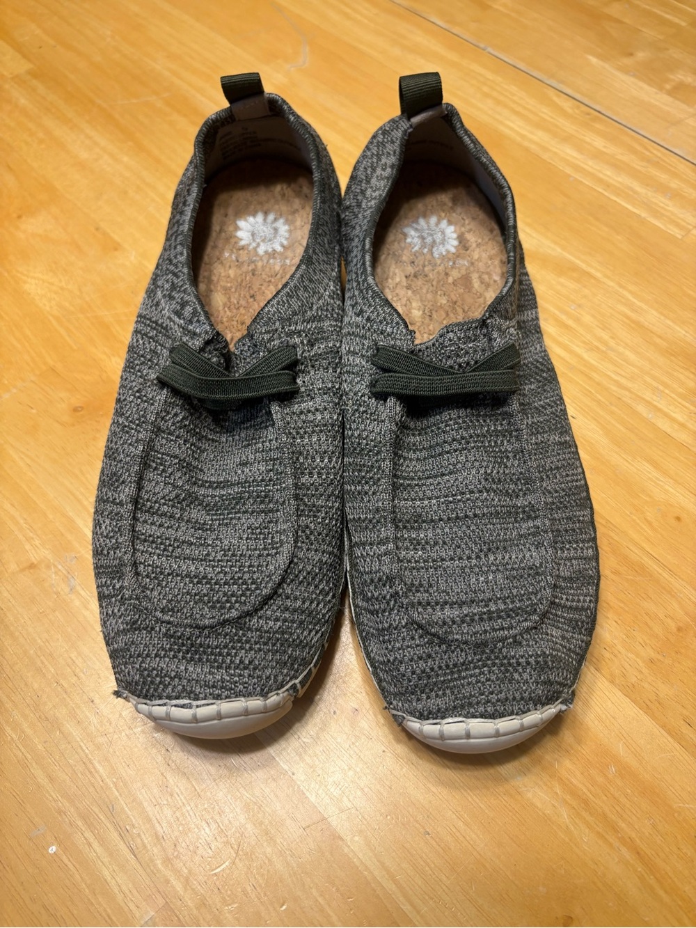 Yellow Box Women's Knit Slip-On Loafers in Gray
